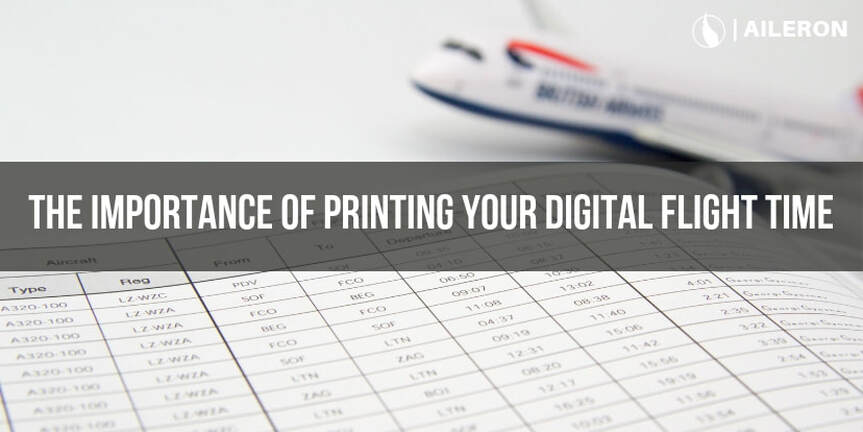 Printing your digital flight log